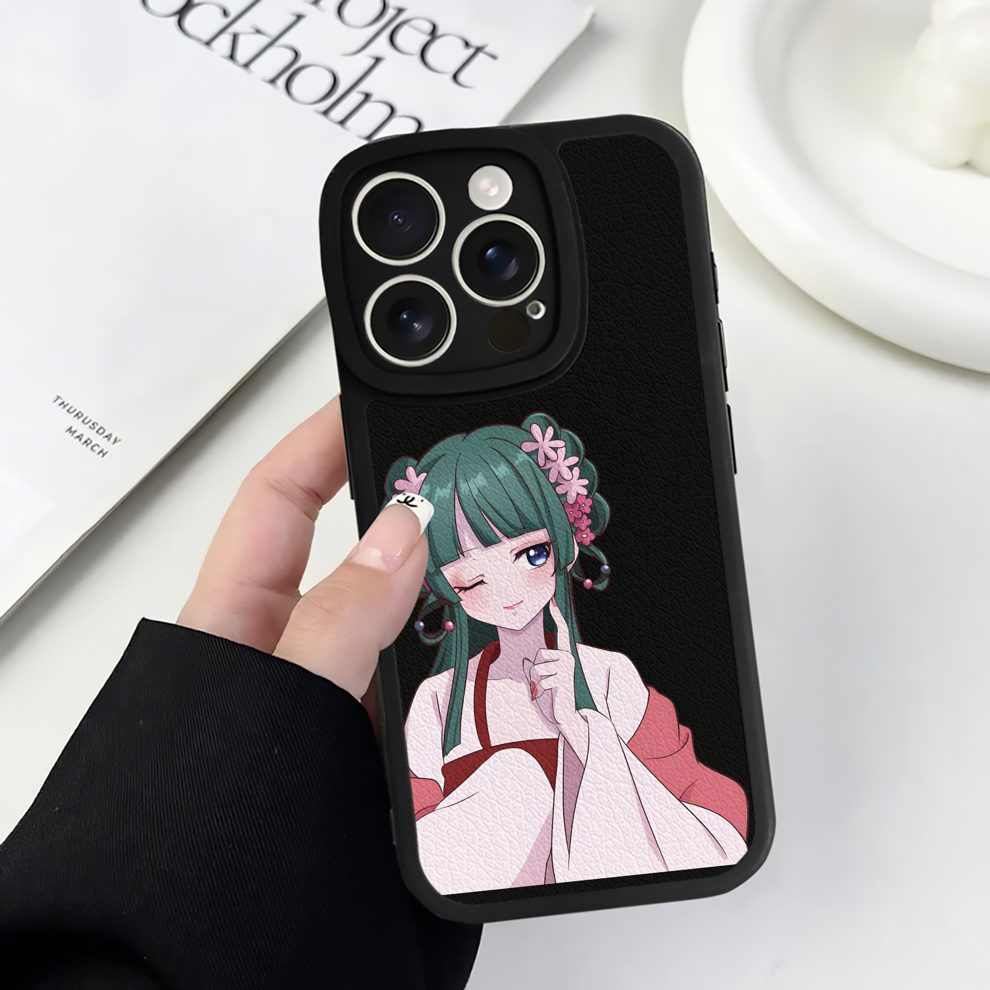 薬屋のひとりごと The Apothecary Diaries 【iPhone 16シリーズ対応】シリコンスマホケース（レザー調） 材質：シリコン